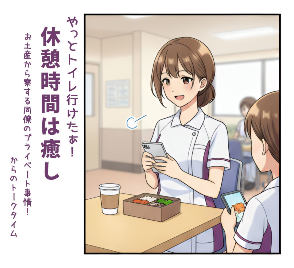 やっとトイレに行けたぁ
休憩時間は癒し