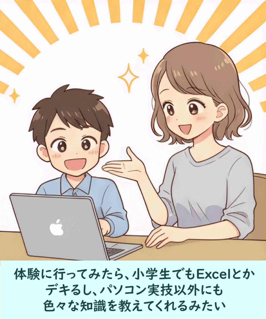 Word・Excel・PowerPointを使って将来役立つ力を学ぶイメージ